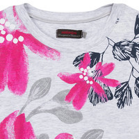 5 ANS CATIMINI CATIMINI Flower Color Tee-Shirt Manches longues Flamant Fleur