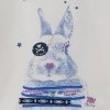 5 ANS CATIMINI Tee-shirt Flibustière Mascotte lapine féminisée cœurs colliers et lettr