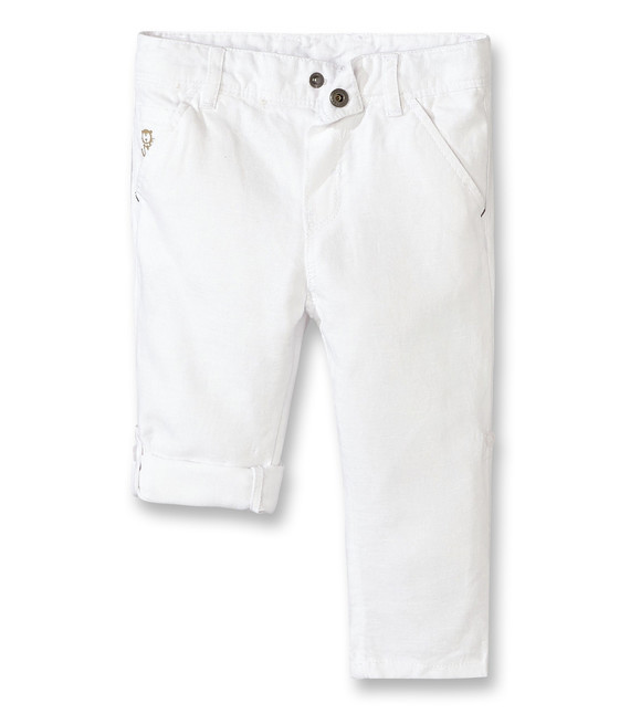 12 mois pantalon bermuda blanc Obaibi