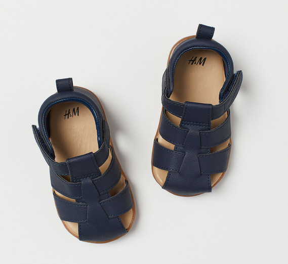 Pointure 23 Sandales bleu marine fermeture scratch bébé garçon