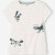 10 ANS Tee-shirt libellules en sequins fille - blanc