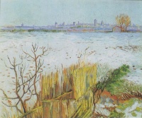 716px-Van_Gogh_-_Landschaft_im_Schnee_mit_Arles_im_Hintergrund