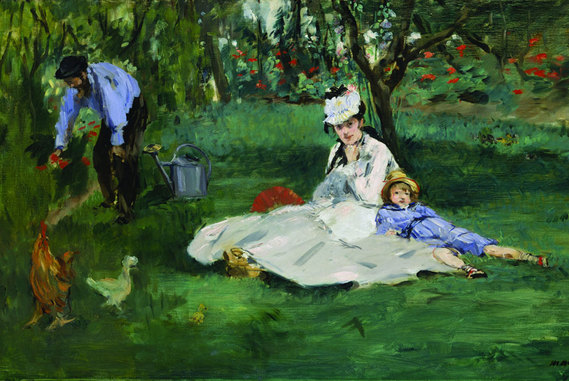The Monet Family in Their Garden at Argenteuil