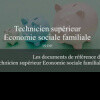 Références du  Technicien supérieur Economie sociale familiale (TS ESF)