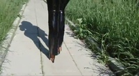 Wearing Black Casual Latex Outfit in Public - YouTube