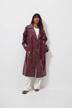 Shiny PU Belted Trench Coat Red na-kd-com