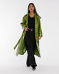 Jayley - Trench-coat oversize en similicuir - Vert verni ASO