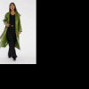 Jayley - Trench-coat oversize en similicuir - Vert verni ASO