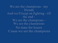 Queen - We Are The Champions (Lyrics) - YouTube